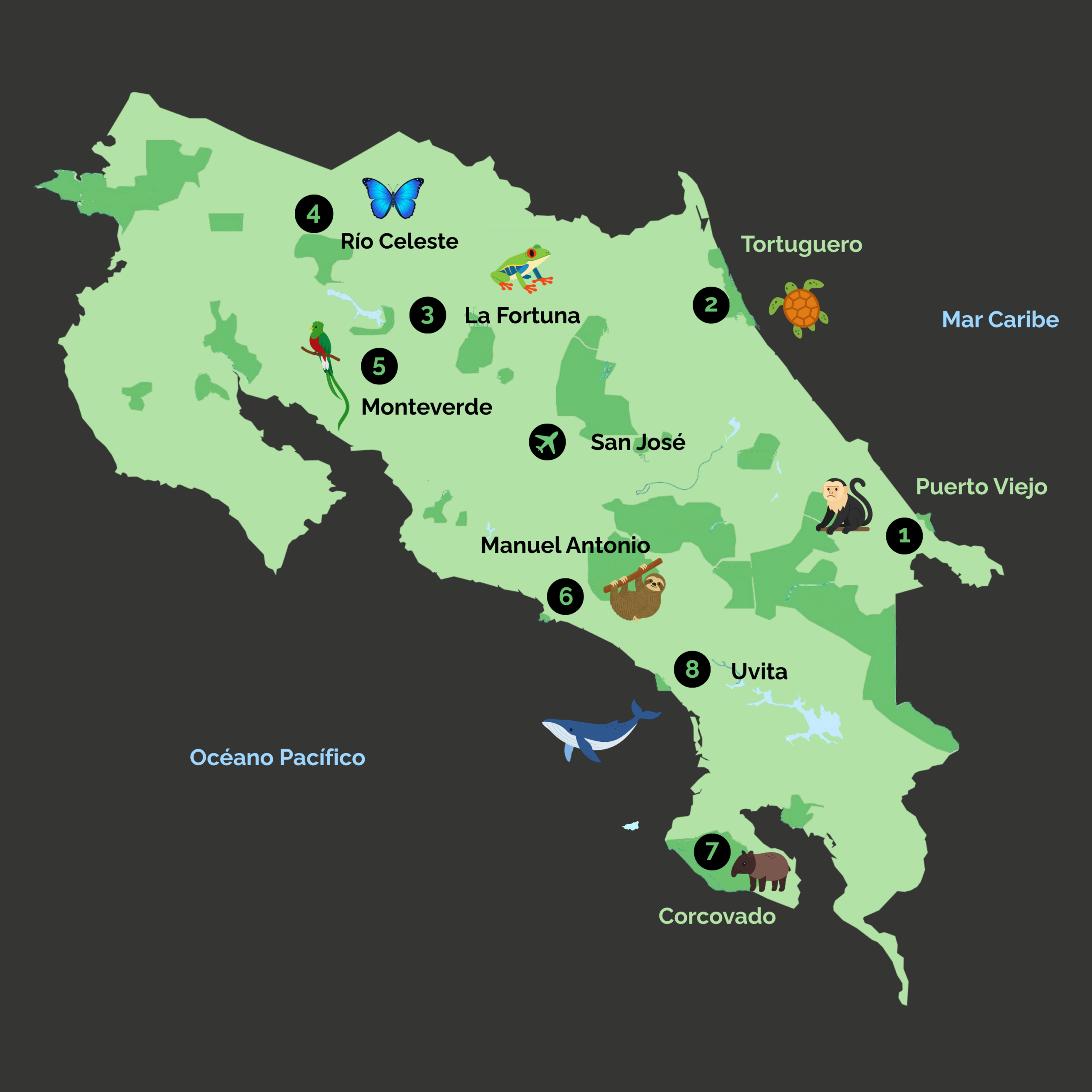 mapa entre